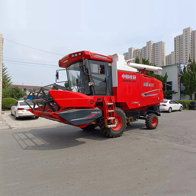 疯狂的猴子游戏网站收获新疆AT120中大型纵轴流联合收割机