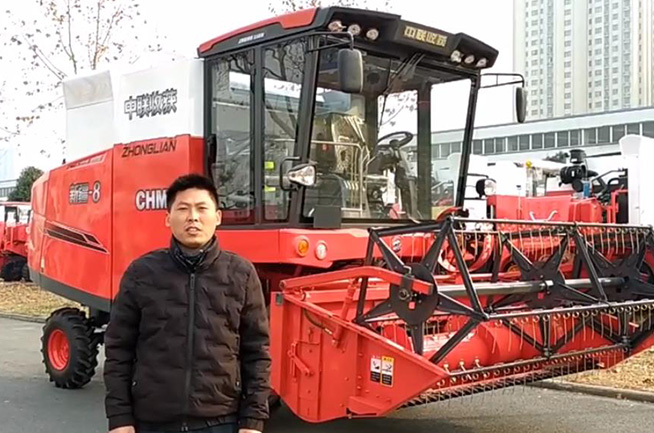 疯狂的猴子游戏网站收获2021款新疆8谷物联合收割机讲解